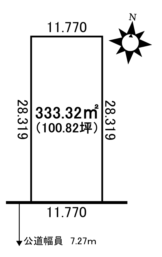 ♪南道路♪東小・翔陽中区域、東１１南５＿土地 間取り