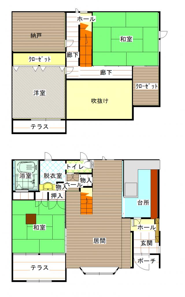 ロードヒーティング付住宅 幕別町札内青葉町 間取り