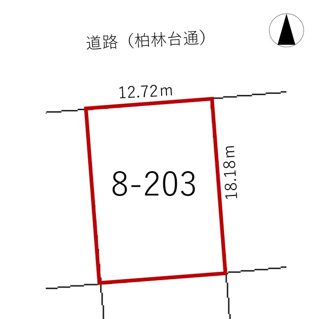 帯広市西21条南2丁目　売土地（69.9坪）建築条件なし ※解体更地渡し 間取り