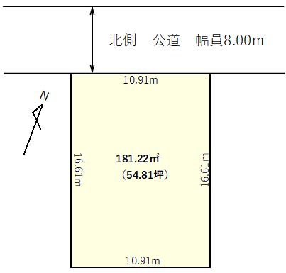 音更町緑陽台南区14-12　建築条件なし　売地　 間取り