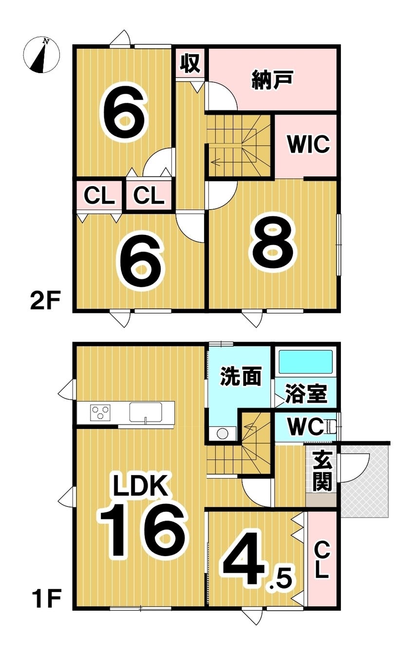 西６条南３１丁目【東棟】新築戸建 間取り