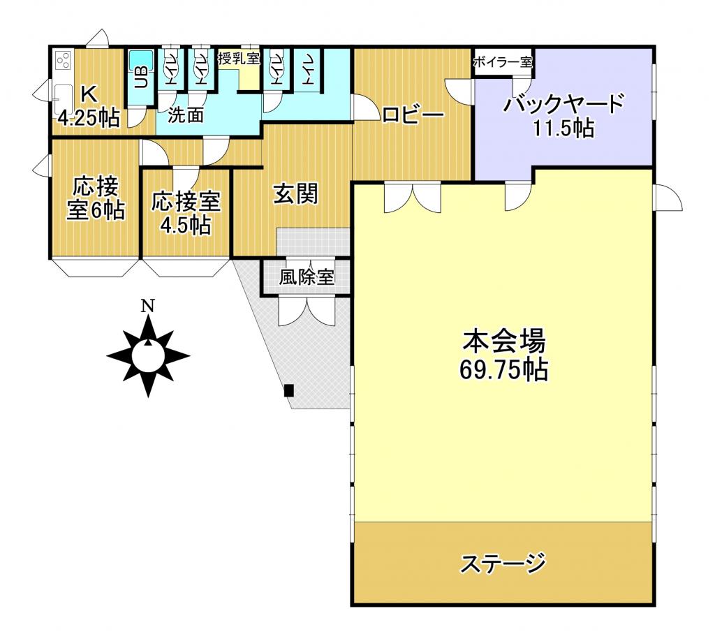 幕別町緑町＿教会・集会所 間取り