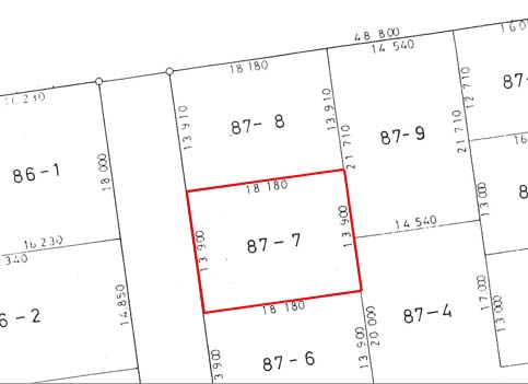 売土地（西１６南４） 間取り