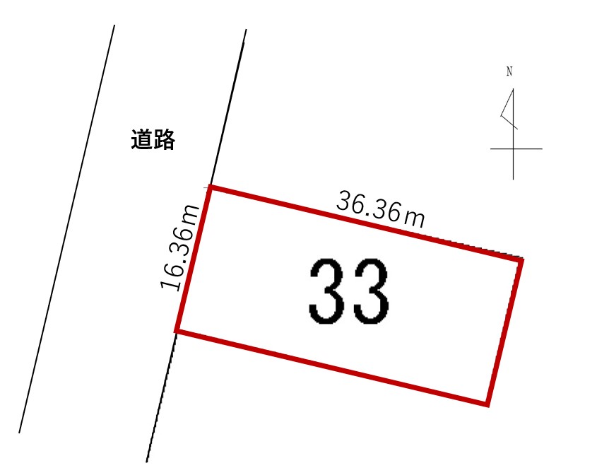 本別町錦町　売土地（179坪）建築条件なし 間取り