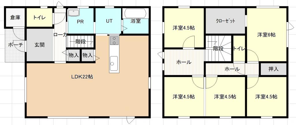 幕別町旭町　令和3年築　中古住宅 間取り