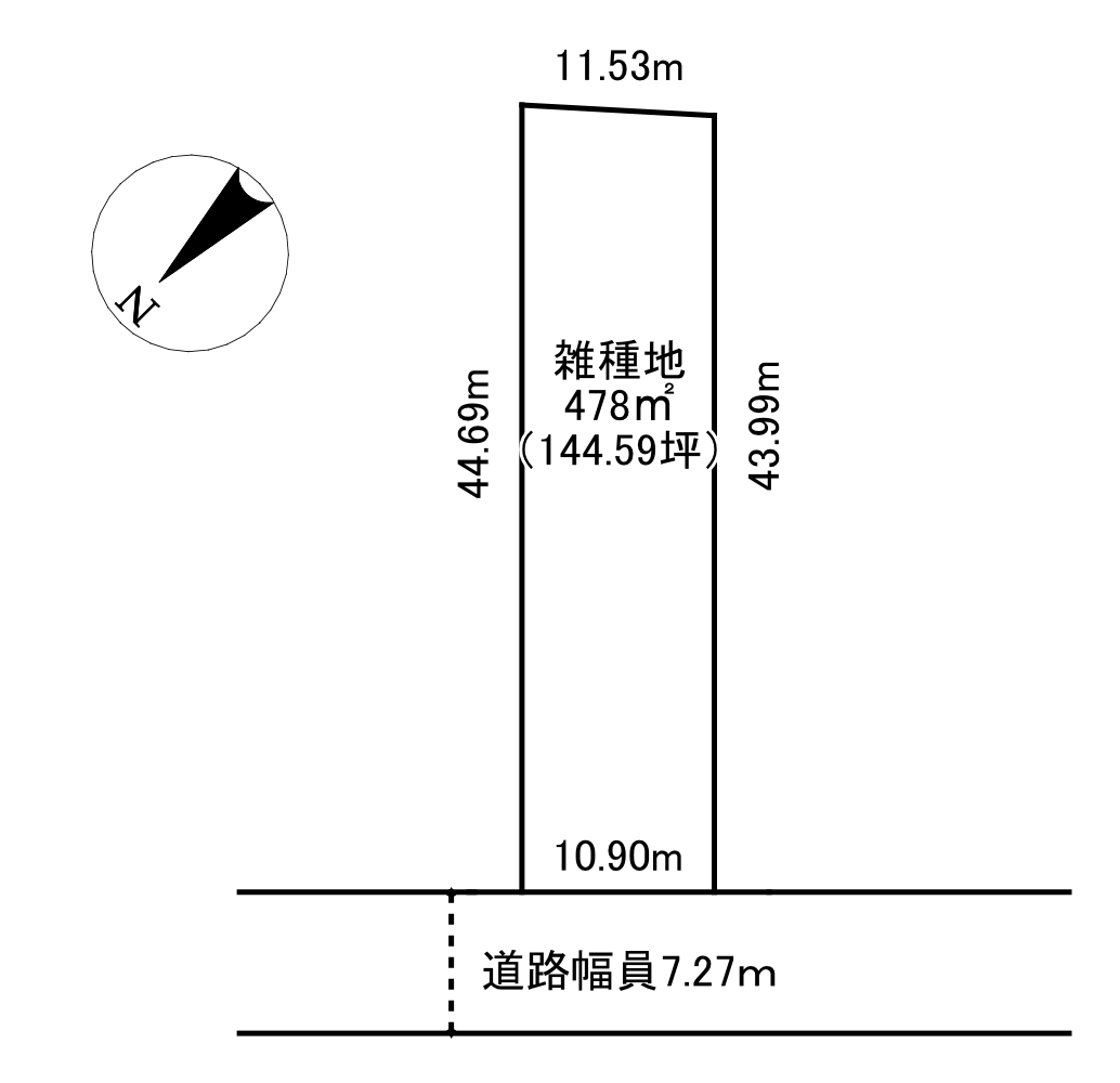 敷地144坪♪本別町南4＿売地 間取り