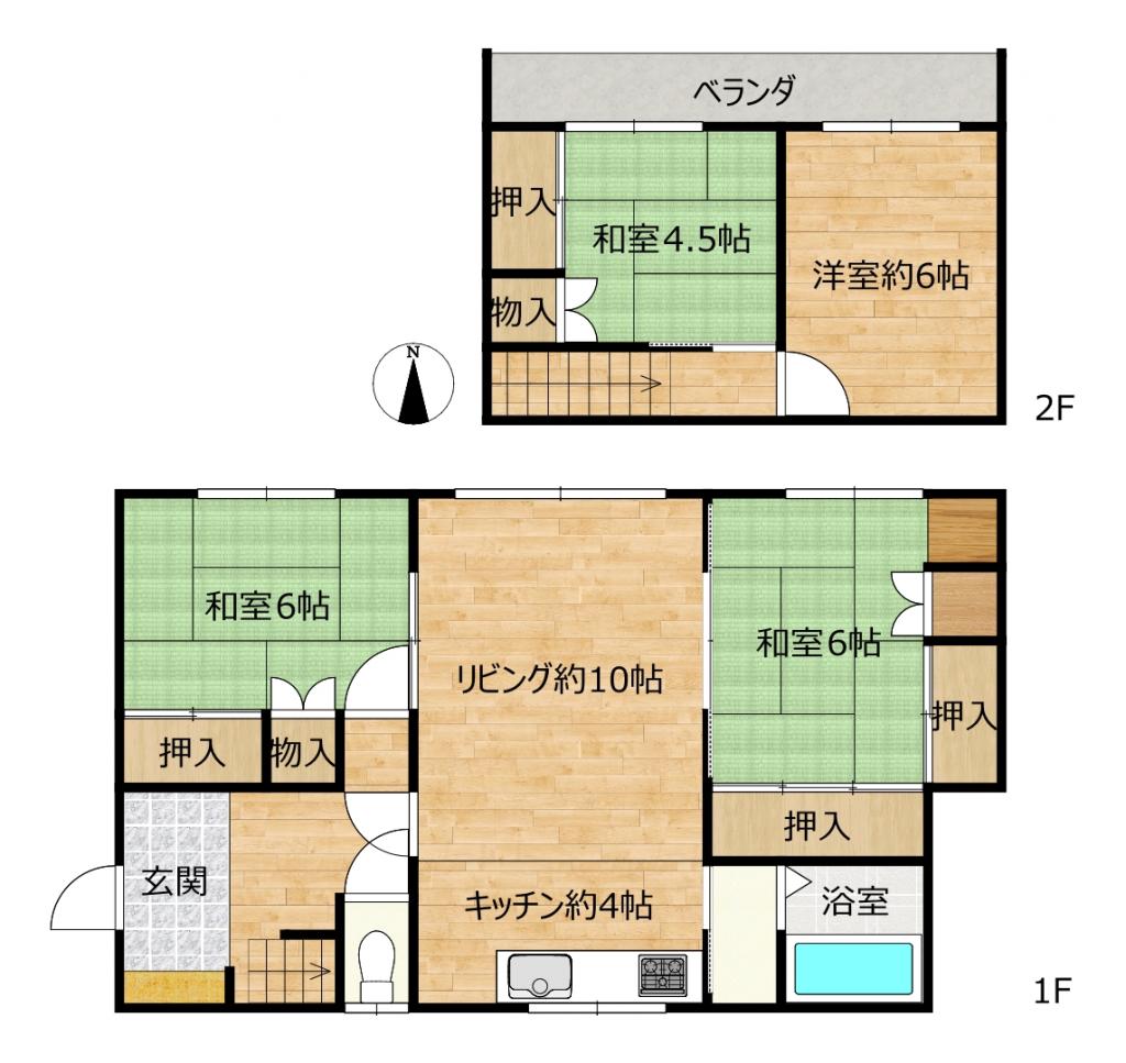 【リフォーム中・耐震補強工事中】帯広市西20条南2丁目5-17 間取り