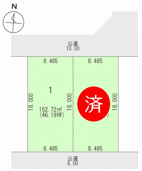 【2面道路・397万円】音更町新通北1丁目 間取り