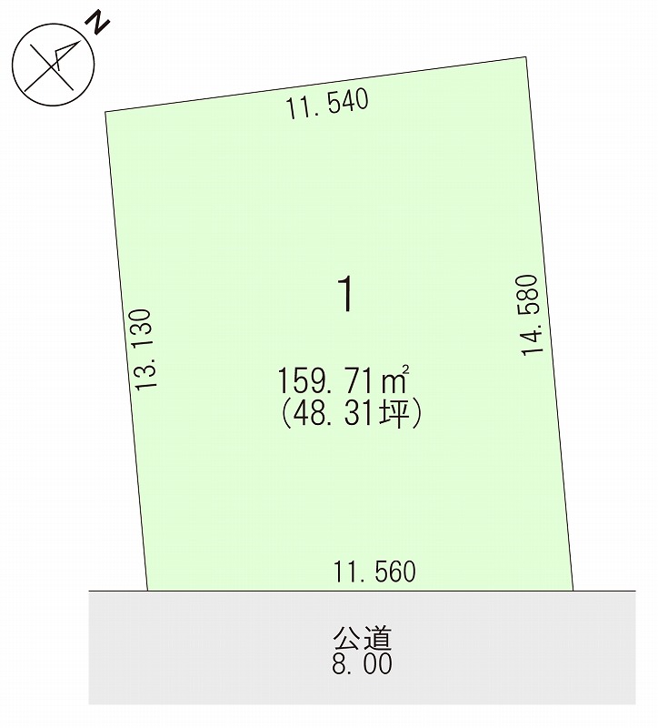 【建築条件なし】東2条南29丁目 間取り
