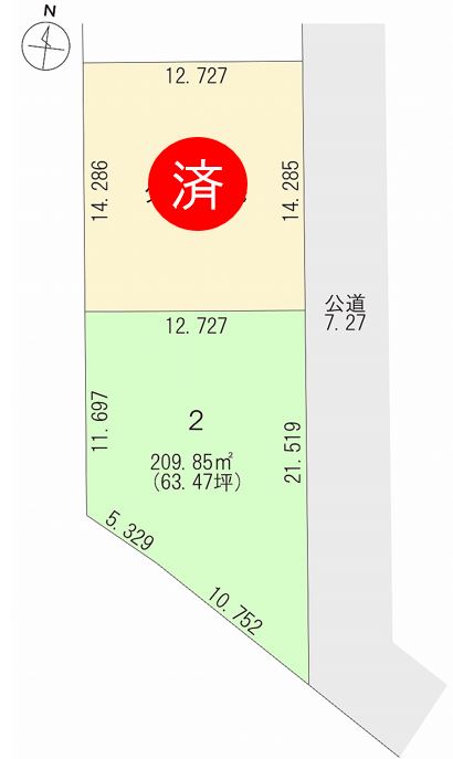 【建築条件なし】東11条南5丁目 間取り