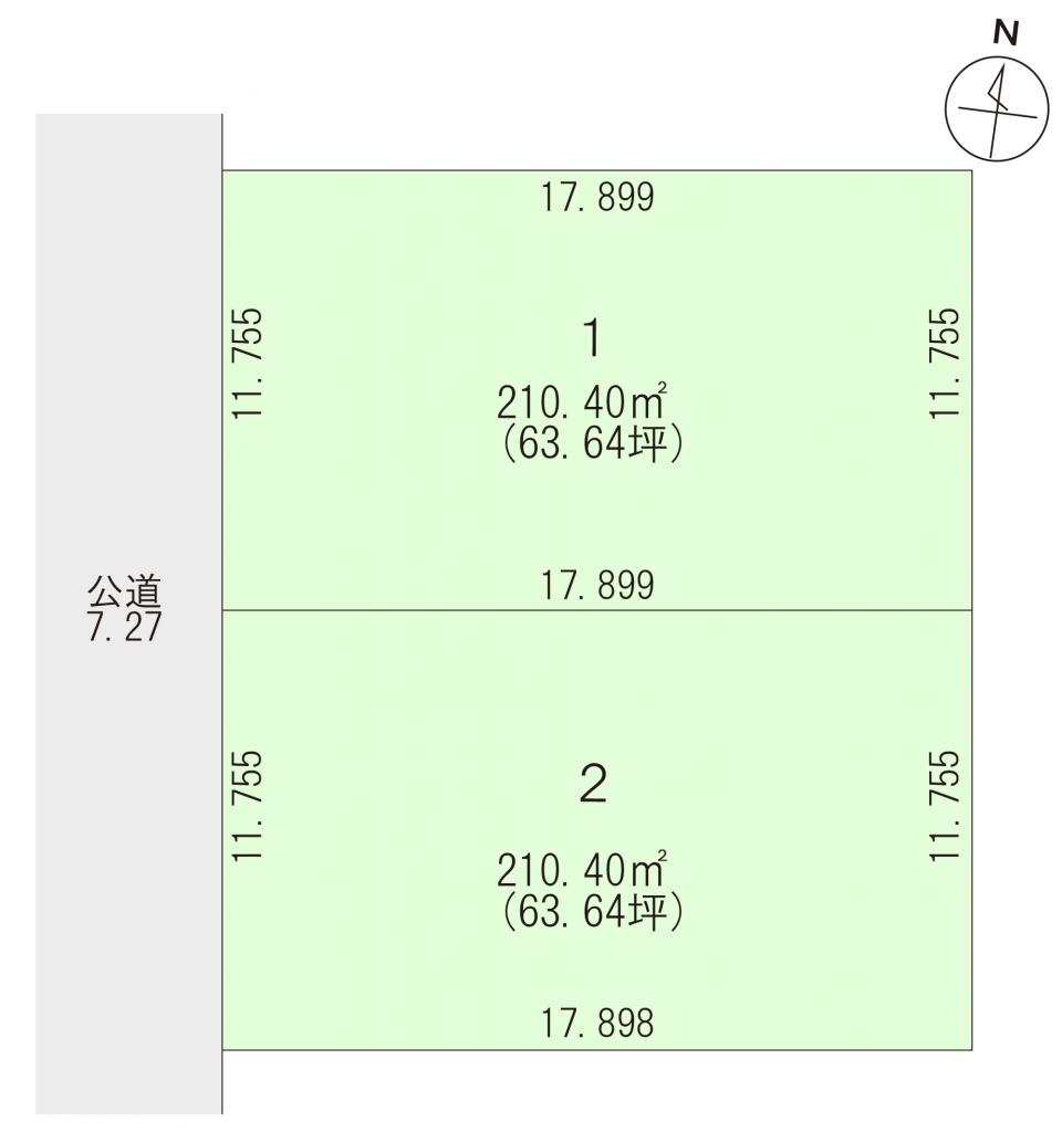 【建築条件なし】東14条南4丁目 間取り