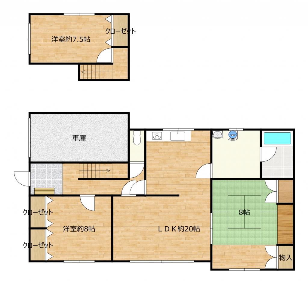 【商談中】幕別町緑町5-86 間取り