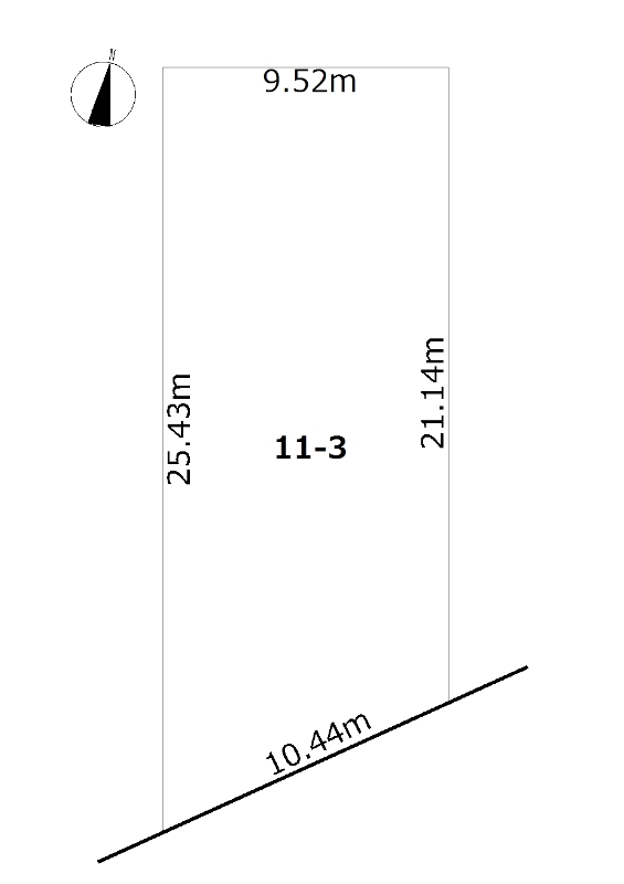西６南３＊南道路付＊仲介料不要  間取り