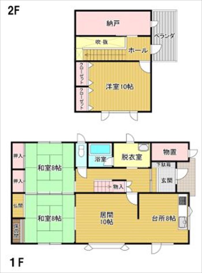 札内みずほ町＊中古住宅＊仲介 間取り