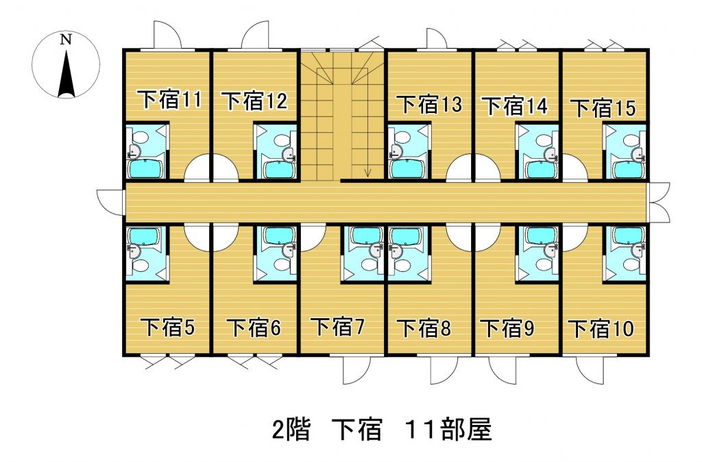 下宿ダノイ　収益付♪　築17年♪　西22南2＿売下宿  内観