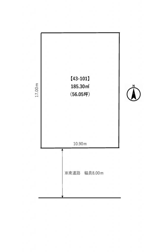 南の森西10丁目　売地 間取り