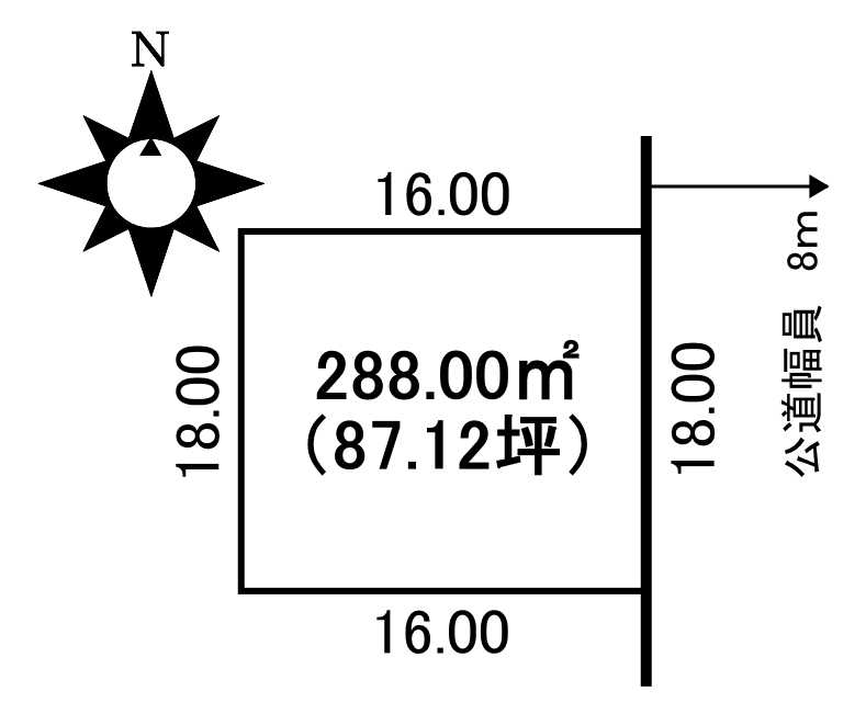 ※価格改定・更地渡し※大空町３＿土地 間取り