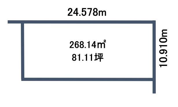 【建築条件無し】 芽室町東2条3丁目　北東角地　※自社地に付き仲介手数料不要 間取り