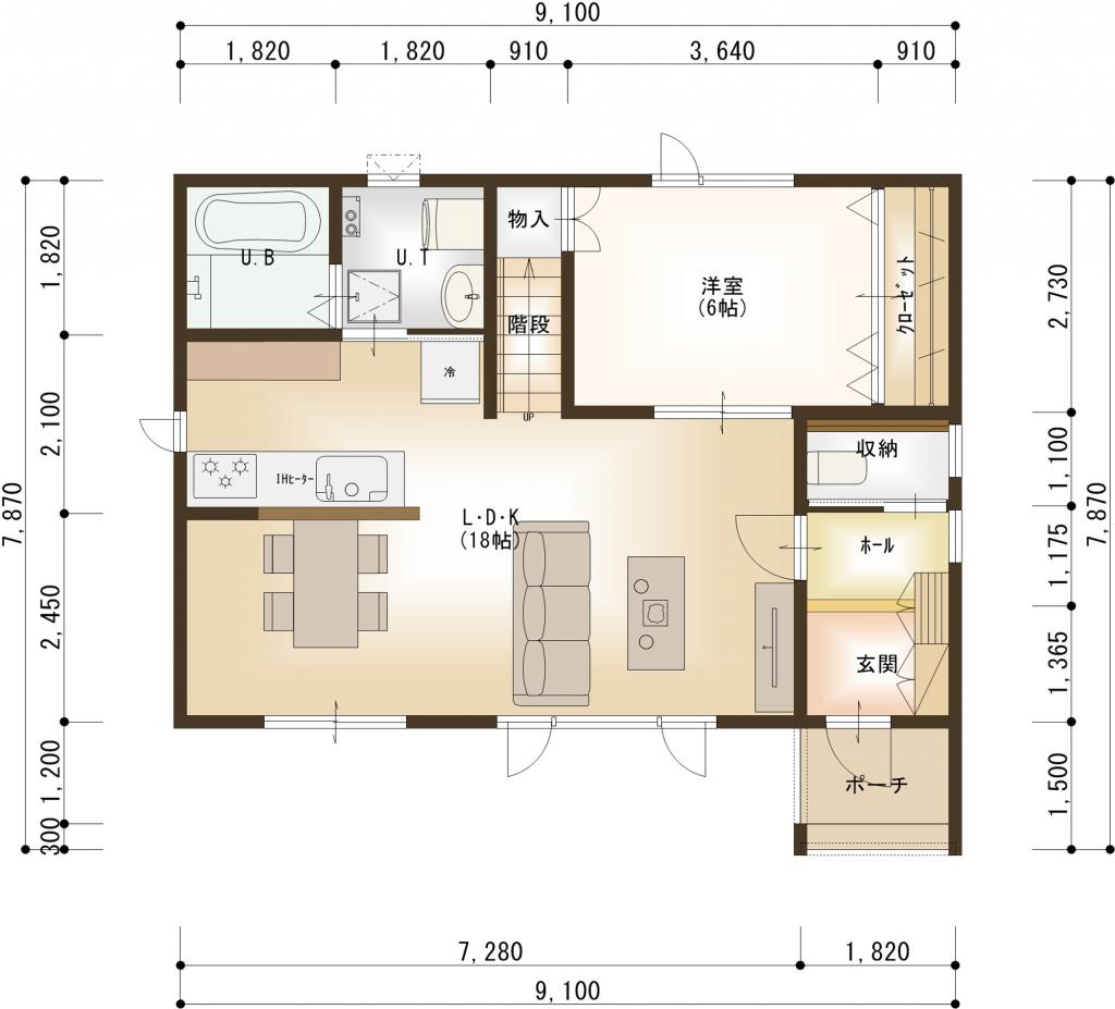 南の森西8丁目＿新築住宅A 間取り