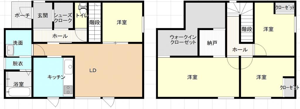 上士幌町字上士幌東二線　令和４年築　中古住宅 間取り