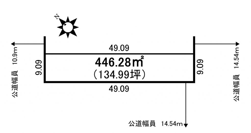 ♪三方角地♪清水町南３－９＿土地 間取り