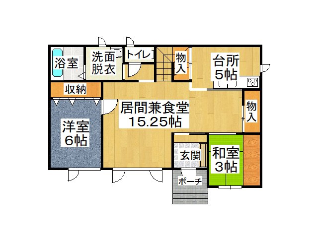 帯広市富士町【新オーナー様募集！平成１８年築５ＬＤＫ！】 間取り