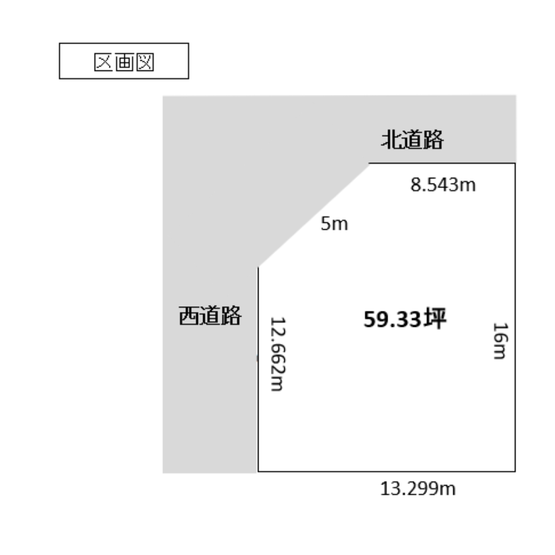 【売土地】帯広市西18条南31丁目1-7 間取り