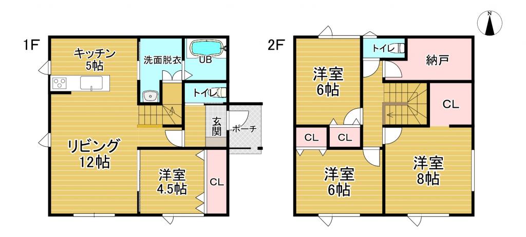 新築分譲住宅　西2条南37丁目　東棟 間取り