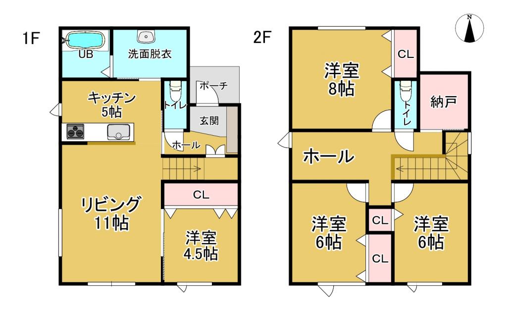 新築分譲住宅　西2条南37丁目　西棟  間取り