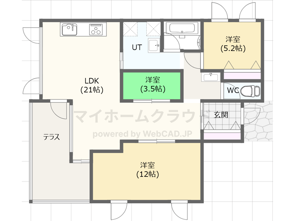 広尾郡大樹町柏木町12番地25　中古戸建 間取り
