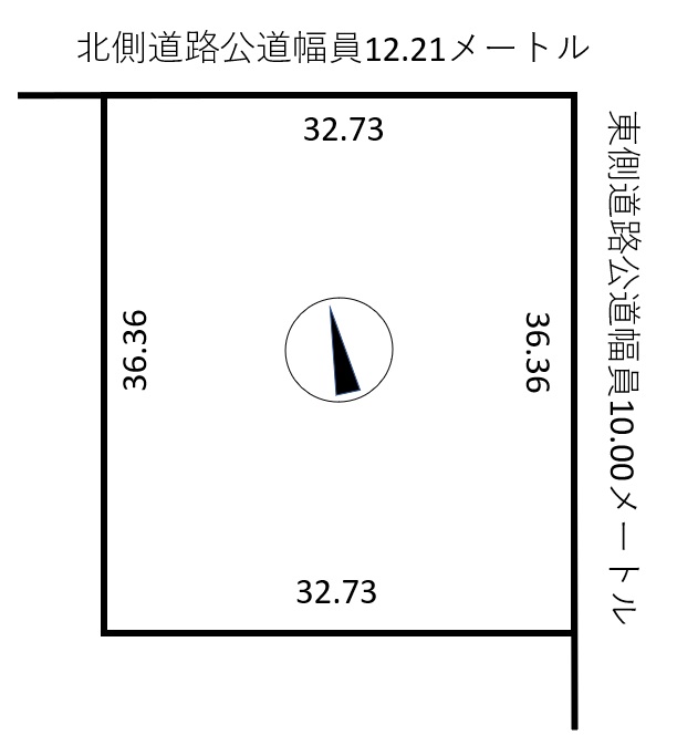 鹿追町仲町4丁目　売土地 間取り