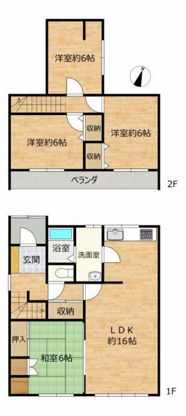 【リフォーム済】 帯広市西17条北3丁目13-21 間取り