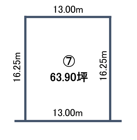  【新規分譲地】西22条フォーリーフタウン⑦　南道路 間取り