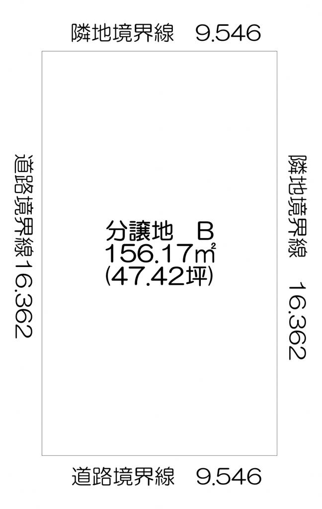 売土地　東6条南19丁目 B 間取り