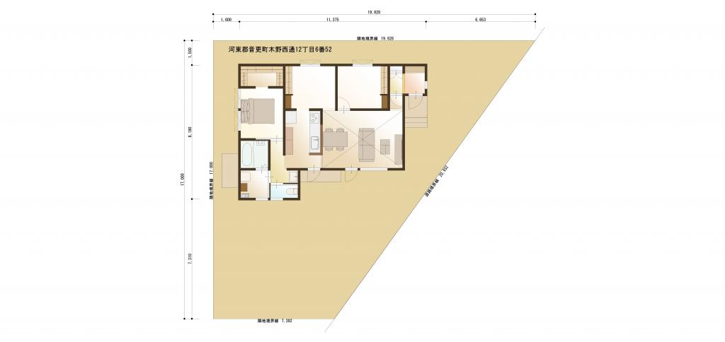 音更町木野エリア｜分譲住宅”ゆとりある平屋の家” 内観