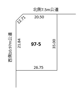 浦幌町共栄(北西角地) 間取り