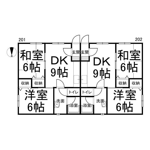 【売アパート】Cabina171　帯広市西17条北1丁目 （想定利回20％） 間取り