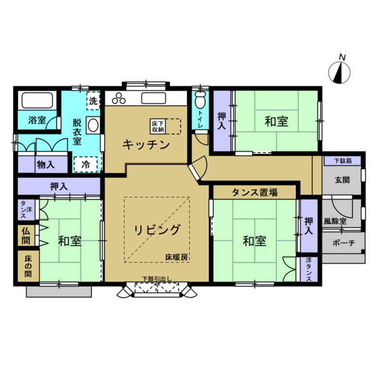 帯広市西16条南4丁目 間取り