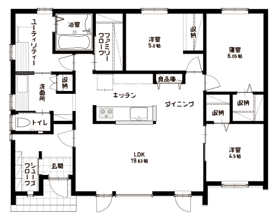 【すまいの設備機器保証10年】31次モデルハウス 間取り