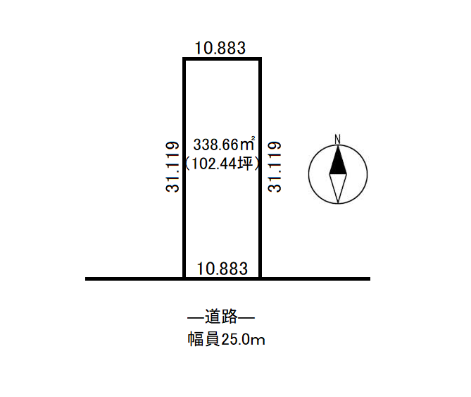 帯広市西７条南９丁目　売土地 間取り