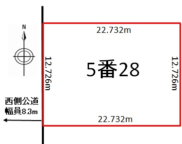 【仲介料無し】音更 南鈴蘭南3丁目 　売土地 間取り