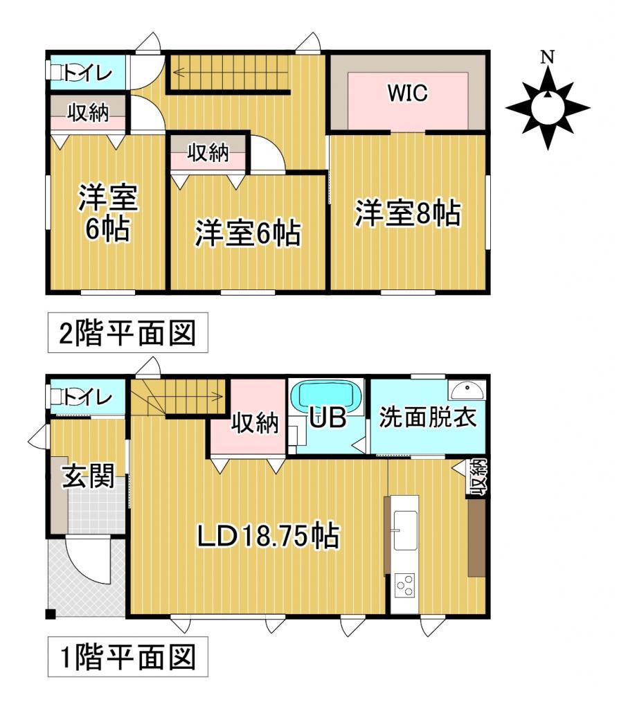 ♪南道路♪東９南６＿新築住宅 間取り