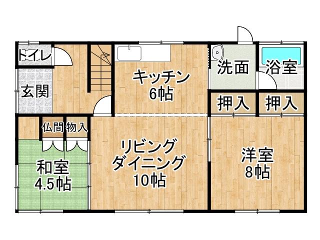 池田町利別西町【南西角地！池田町のリフォーム向き物件！】 間取り