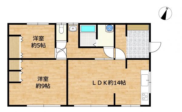【中古物件ならではの価格メリット・平家】幕別町緑町9-10 間取り