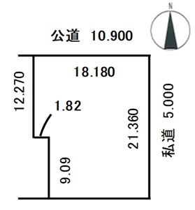 売土地　昭和町東１線106-36・106-38 間取り