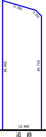 帯広市西7条南9丁目　売地 間取り