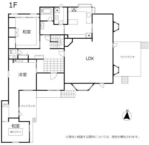 ※価格改定　帯広市西7条南24丁目　中古住宅 間取り