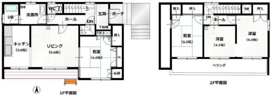 価格変更！　幕別町札内西町　売家　リフォーム向け住宅 -  間取り