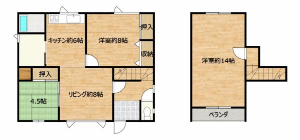 【リフォーム中・静かな住宅街】 北海道河西郡芽室町東8条３丁目2-3 間取り