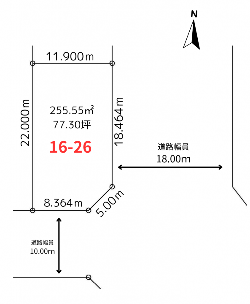 ★売土地・大空タウン：建築条件なし★帯広市大空町16-26